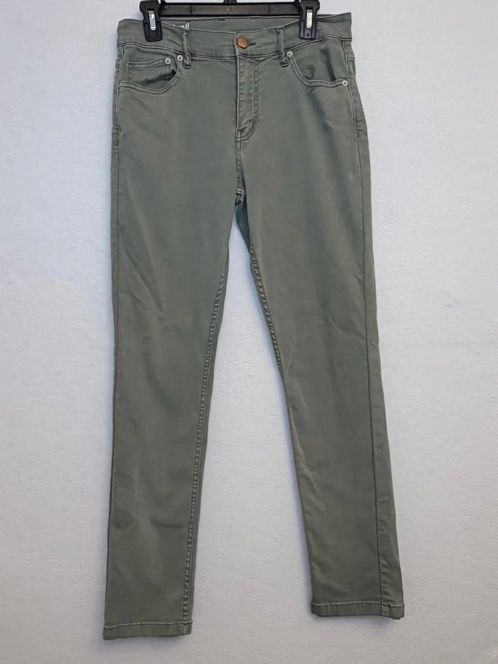 Mugsy Hydes Men’s 32x32 Olive Green Stretch Jeans Slim Straight Fall Pants